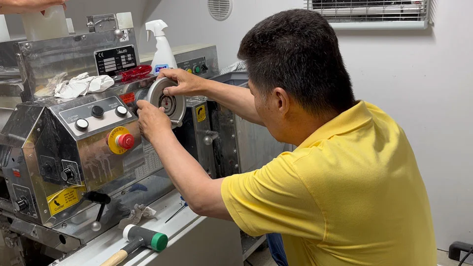 Yamato machine being repaired